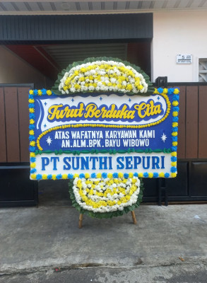 Papan Bunga Duka di Bojong Jaya