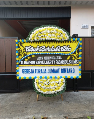 Papan Bunga Duka di Bojong Jaya